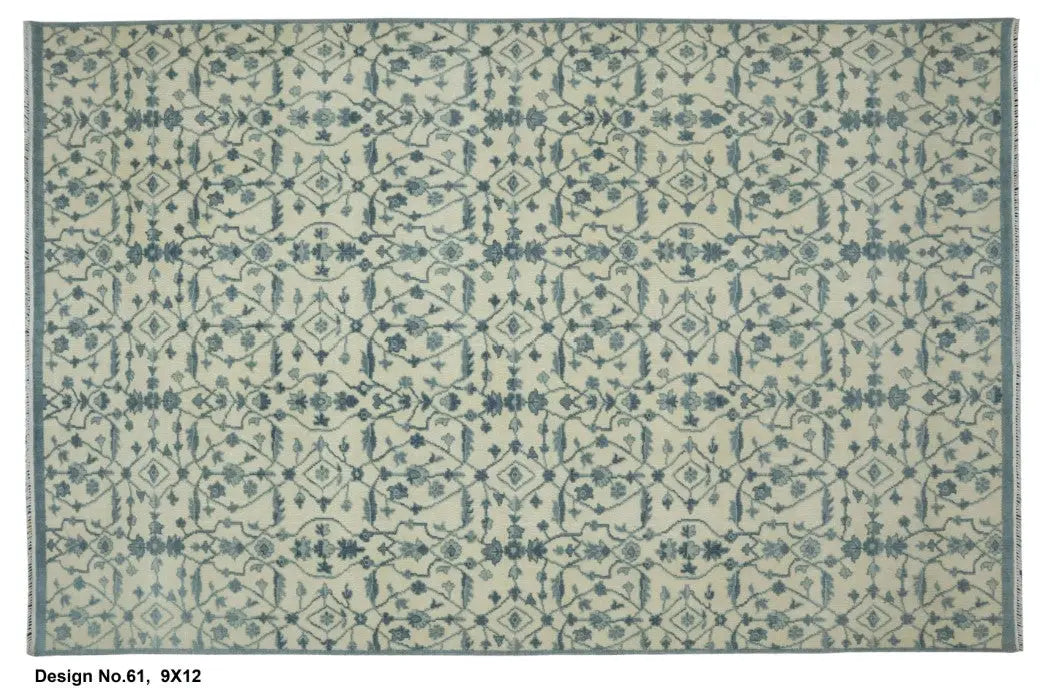 Hand knotted Indian Modern Rug 9'0" x 12'0" ABC Rugs Kilims